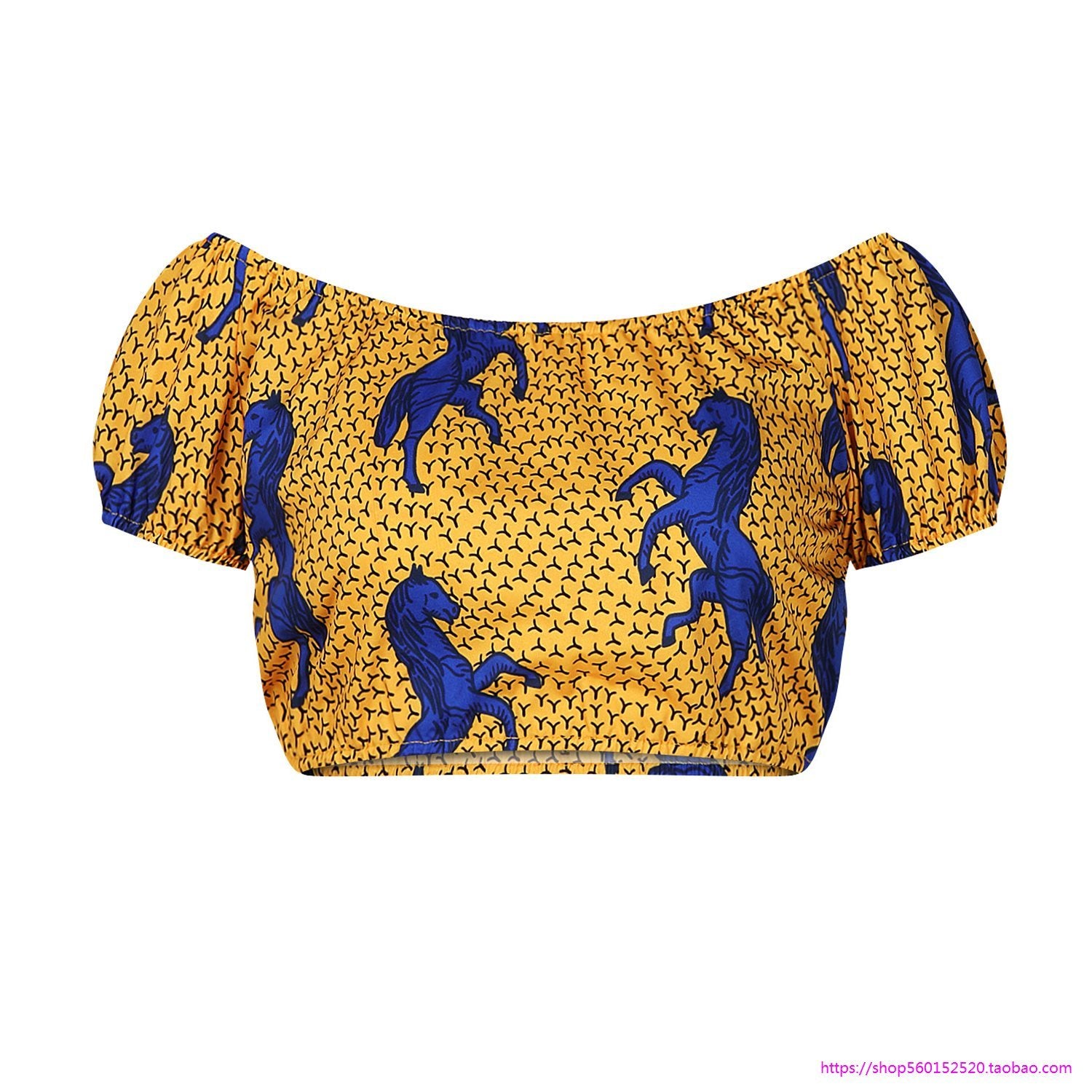 Womens African Top Wide Leg Pants Suit