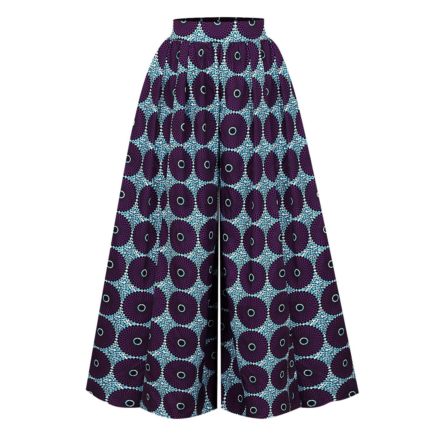 Womens African Top Wide Leg Pants Suit