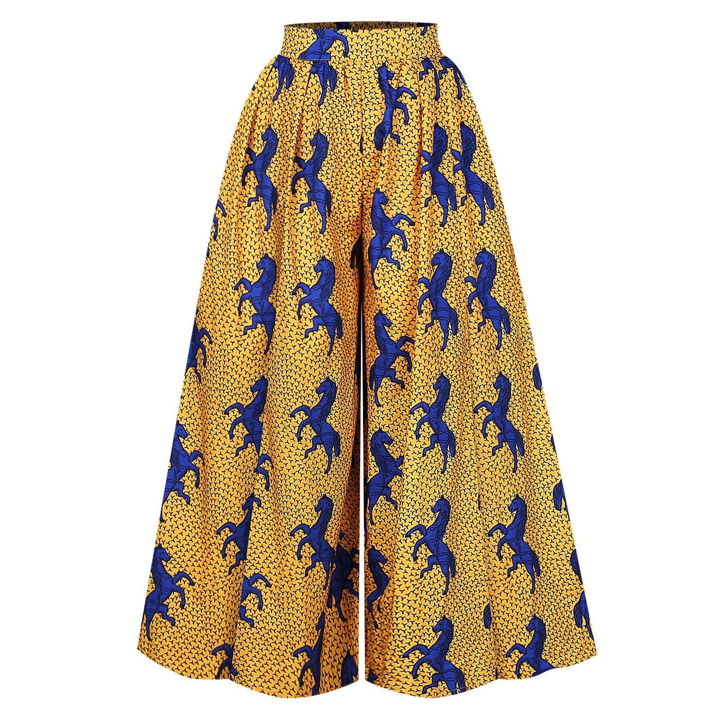 Womens African Top Wide Leg Pants Suit