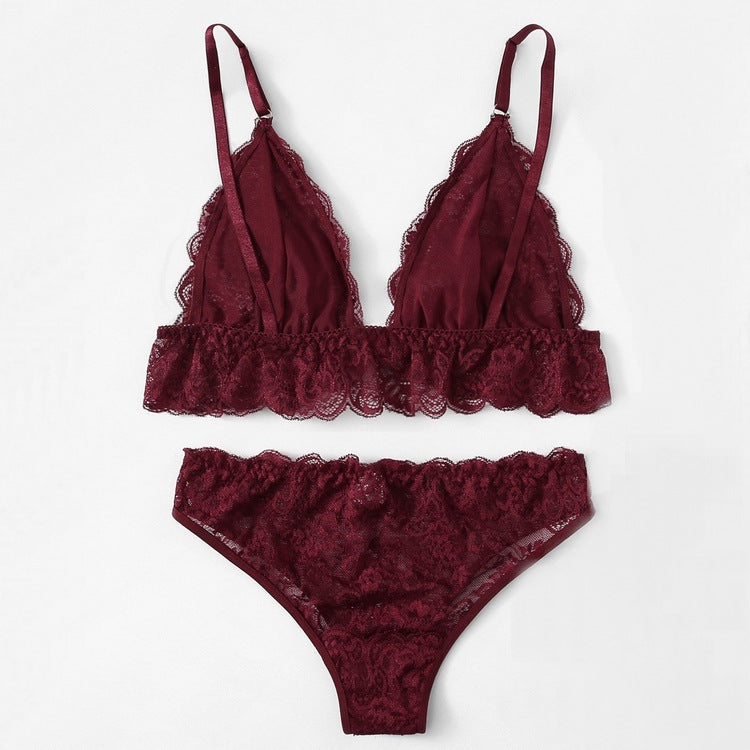 Lace Embroidered Bikini