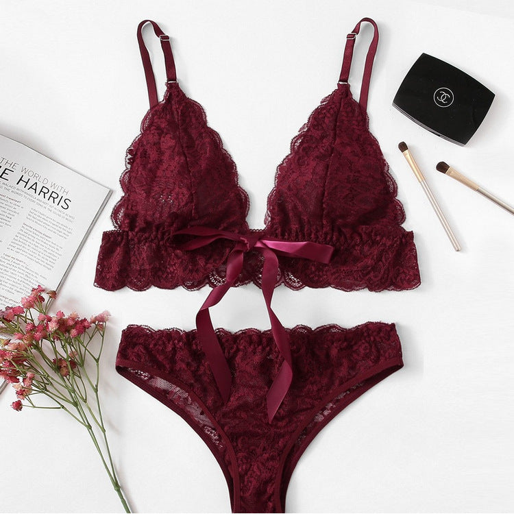 Lace Embroidered Bikini