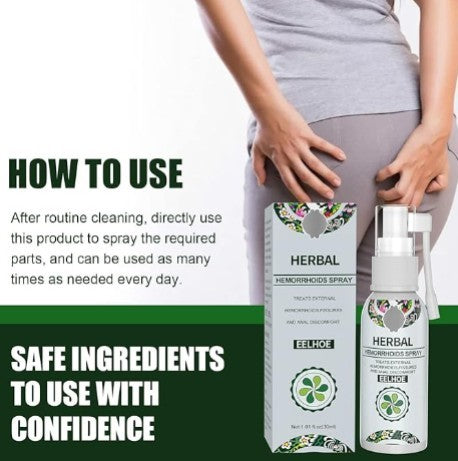 Ellehoe - Herbal Hemorrhoids Spray